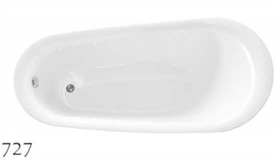 Stili ultra acrilico 1800 x 850 X 790MM dell'oggetto d'antiquariato della vasca di isolato di 5 piedi fornitore