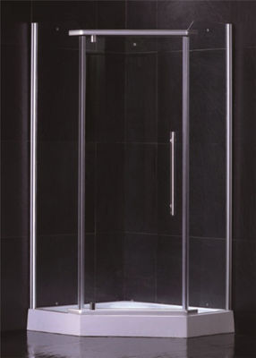 Cabina di vetro Frameless della doccia per stile aperto del diamante della cerniera domestica di forma fornitore
