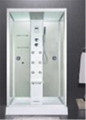 La cabina di vetro su ordine 2 della doccia ha parteggiato recinzione di vetro della doccia per i getti d'ottone fornitore