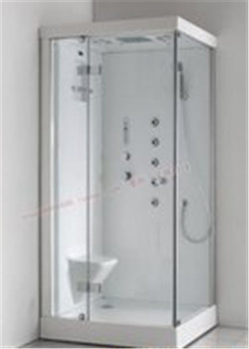 Cubicoli soli della doccia della maniglia della doccia del supporto di vetro dell'interno d'ottone della cabina con la radio fornitore